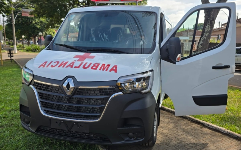  Prefeitura municipal de Santo Antônio da Alegria Ganha  Ambulância  0km 
