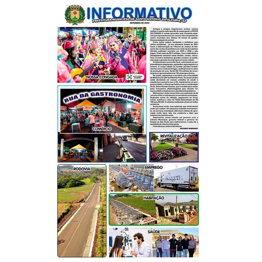 INFORMATIVO DE PRESTAÇÃO CONTAS