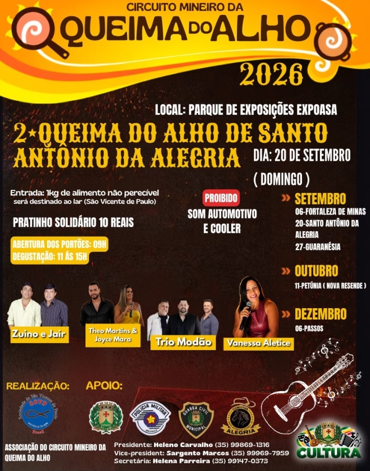 A 2ª Queima do Alho de Santo Antônio da Alegria