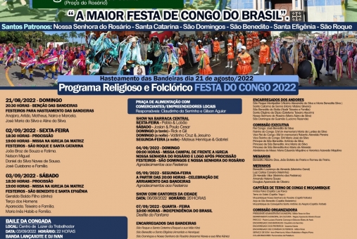 Foto de FESTA DO CONGO EM SANTO ANTÔNIO DA ALEGRIA - SP 2022 