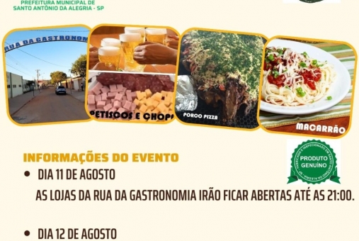 Foto de 1° FESTIVAL GASTRONÔMICO DE SANTO ANTÔNIO DA ALEGRIA