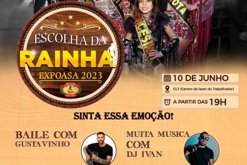 Foto de CUNCURSO DA ESCOLHA RAINHA EXPOASA 2023 